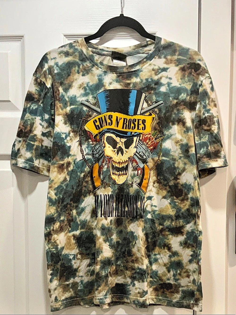 Guns N' Roses Use Your Illusion Tie-Dye Graphic T-Shirt Tee Size Large